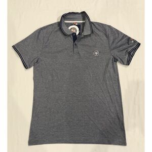 Roland Garros Paris Polo Shirt Mens L‎ Slim Fit Embroidered Logo Short Sleeve 81